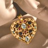 Pendente cuore, realizzato in Italia da Percossi Papi con pietre naturali