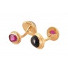 ONIX END RUBY CUFFLINKS