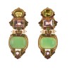 Hinge earrings handmade in Italy by Percossi Papi with natural stones