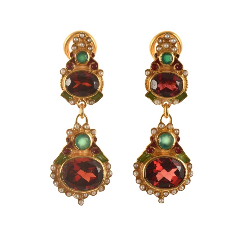 Orecchini da giorno, realizzati a mano in Italia  da Percossi Papi con pietre naturali