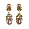 Everyday earrings, handmade in Italy by Percossi Papi with natural stones