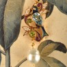 Bird pendant, handmade in Italy by Percossi Papi with natural stones