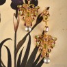 Butterfly earrings,  made in Italy by Percossi Papi with natural stones