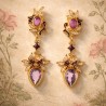 Spring earrings, made in Italy by Percossi Papi with natural stones