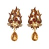 The Year of the Firehorse earrings, handmade in Italy by Percossi Papi with natural stones