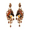 The Year of the Firehorse earrings, handmade in Italy by Percossi Papi with natural stones