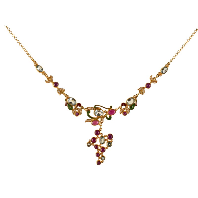 Collier uva,  realizzato a mano in Italia da Percossi Papi con pietre naturali