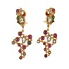 Grapes earrings, handmade in Italy by Percossi Papi with natural stones