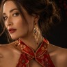 The Year of the Firehorse earrings, handmade in Italy by Percossi Papi with natural stones