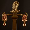 The Year of the Firehorse earrings, handmade in Italy by Percossi Papi with natural stones