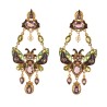 Butterfly earrings, handmade in Italy by Percossi Papi with natural stones