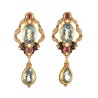 Neoclassical earrings, handmade in Italy by Percossi Papi with natural stones