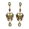 Butterfly earrings  handmade in Italy by Percossi Papi with natural stones