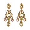 Girandoles earrings, handmade in Italy by Percossi Papi with natural stones
