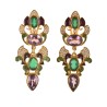 Neoclassical earrings, handmade in Italy by Percossi Papi with natural stones