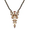 Butterfly necklace, handmade in Italy by Percossi Papi with natural stones