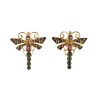 Dragonfly earrings,  made in Italy by Percossi Papi with natural stones