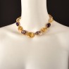 Collana neoclassica, realizzata in Italia da Percossi Papi con pietre naturali